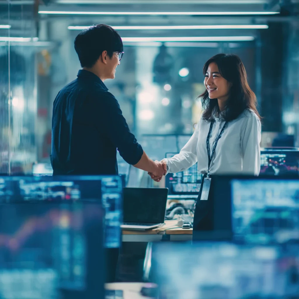 asian-male-female-professionals-shaking-hands-tech-office-laptops-digital-screens-visible-innovation-business-growth-concept-ar-11-v-7-job-id-ba8f2a31e30e4c7bbde1366178c6f8fa copy