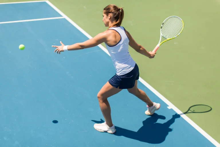an image of a female tennis player about to hit an on coming tennis ball, symbolising Global talent arbitrage and the serious governance risks post-Doessel
