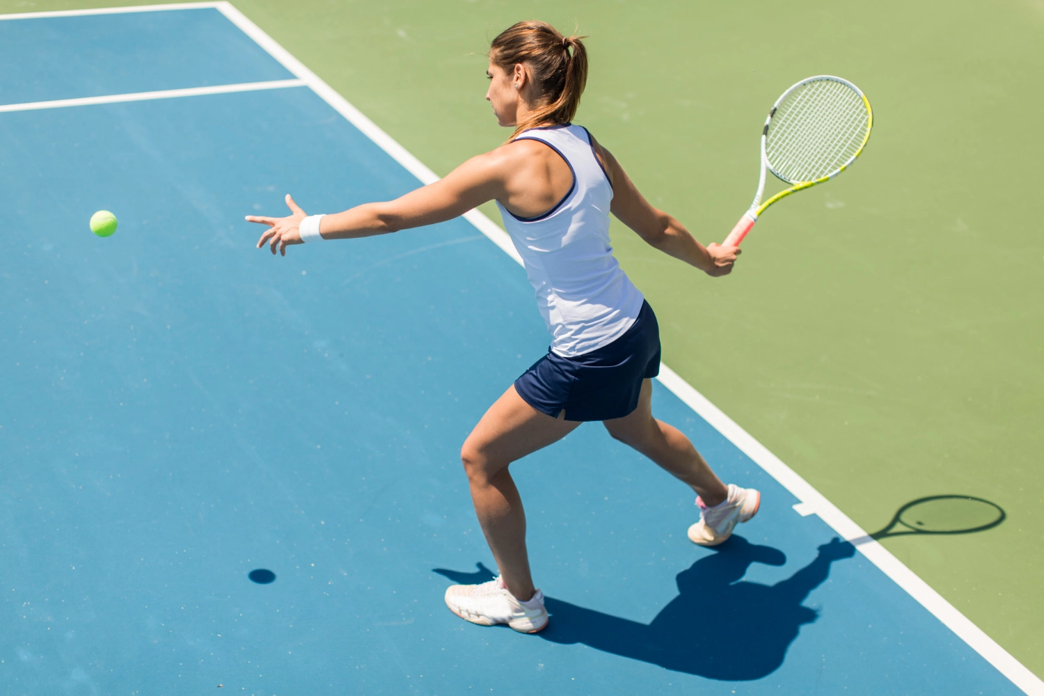 an image of a female tennis player about to hit an on coming tennis ball, symbolising Global talent arbitrage and the serious governance risks post-Doessel