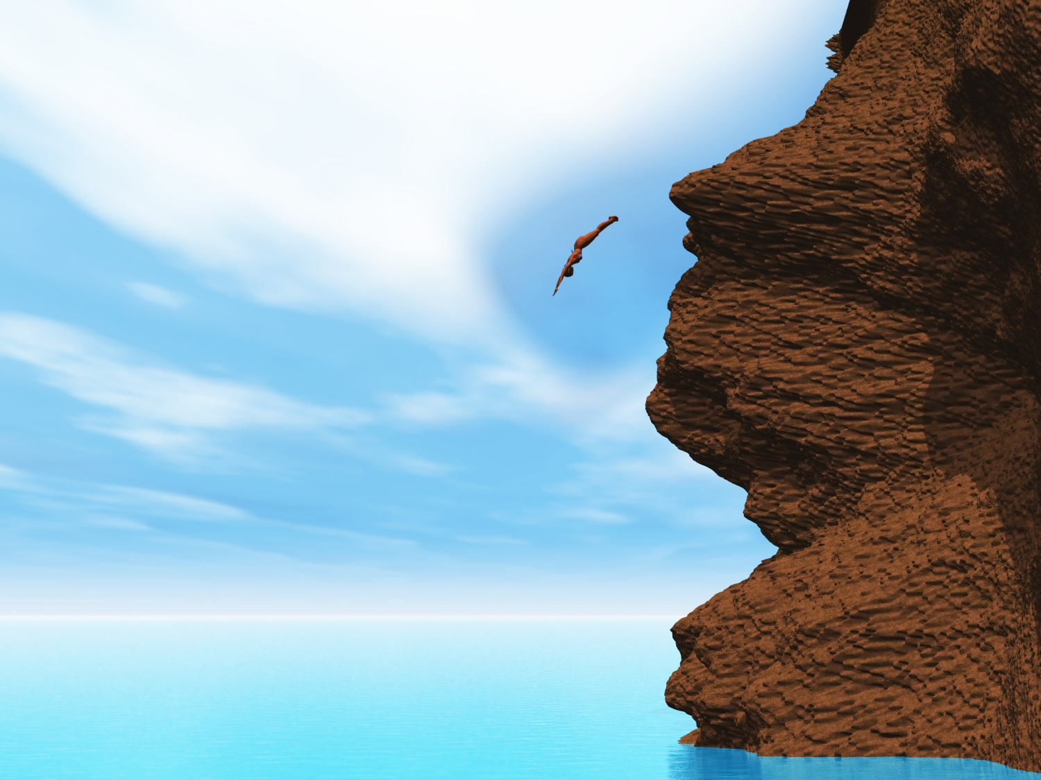 an image of a male free diver mid dive, demonstrating the critical process of Mandatory Data Breach Response
