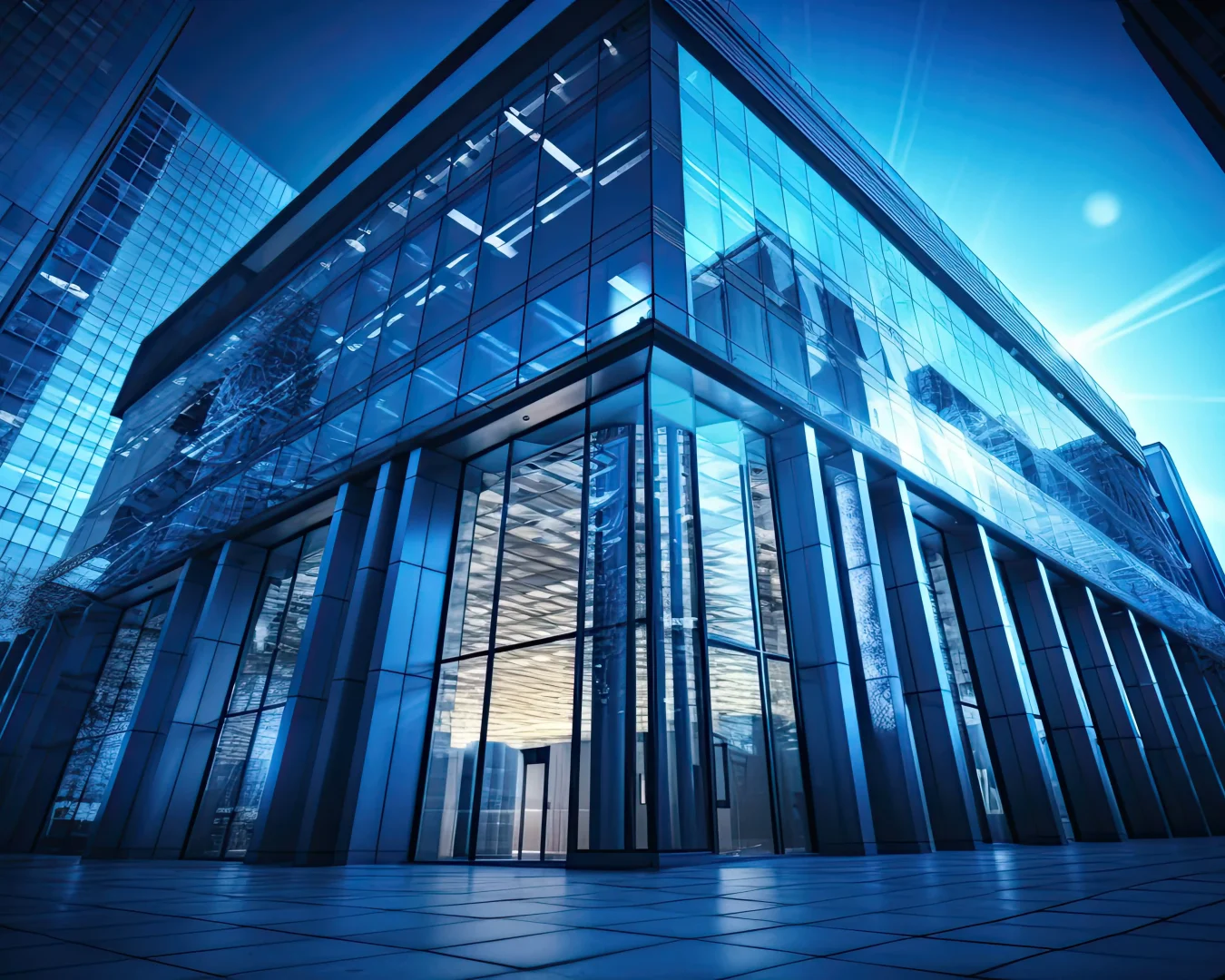 an image of a strong and modern building, symbolising reliable business advisory and outsourcing services provided by DBA Advisory