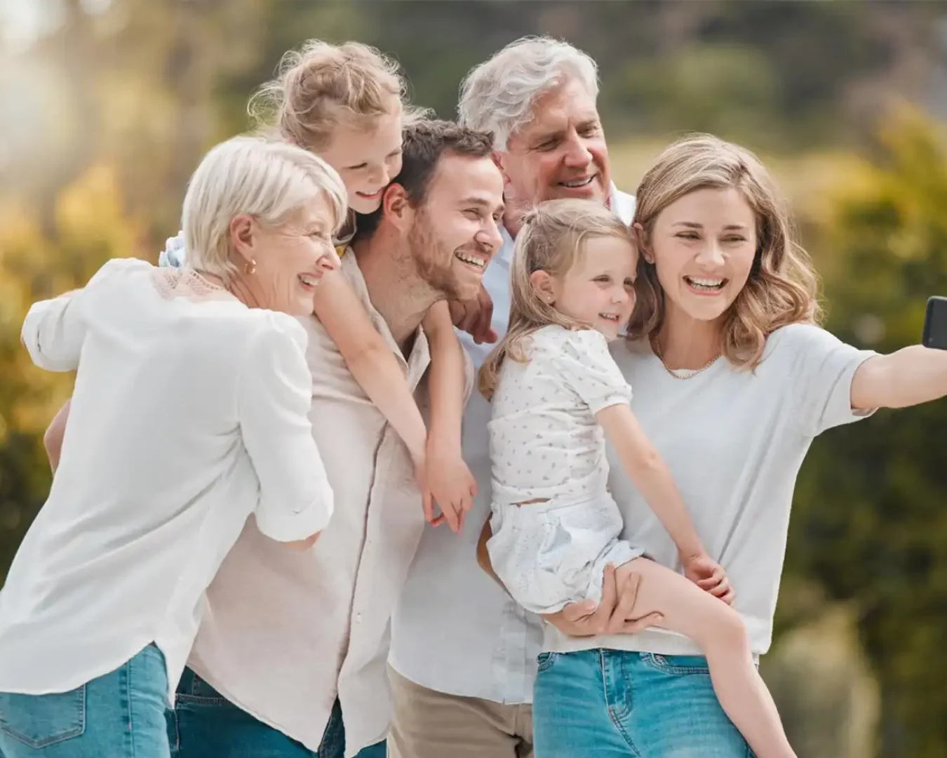 an image of a happy family confident that their business will continue to thrive in the next generation with our Family Business Advisory services