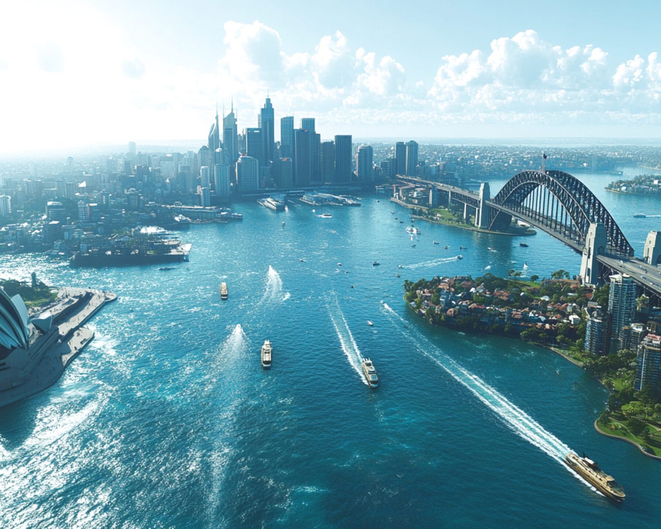 Image Of Sydney Opera House and Bridge